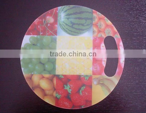 plastic fruit design chopping board