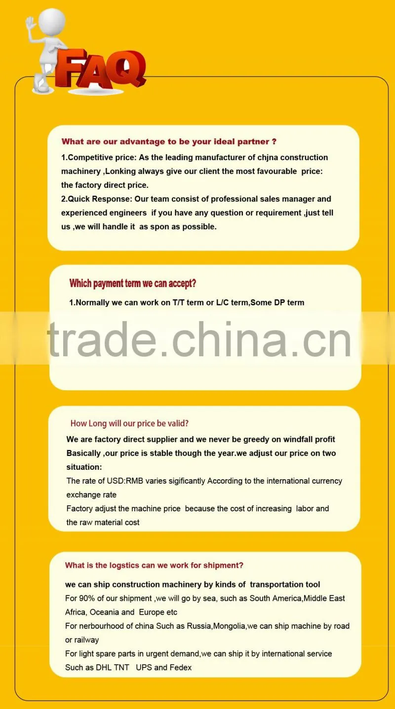 LG862 china Lonking china wheel loader with high quality Lonking machinery