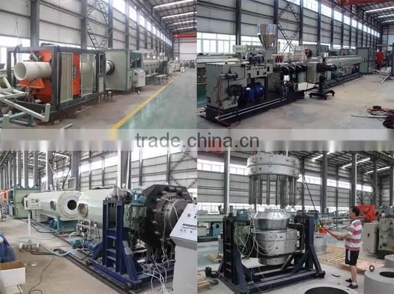 with HYGF500 parallel twin extruder production line 315-630mm PVC water supply pipe