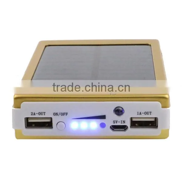 12000mAh Solar Power Bank Charger for Smartphone