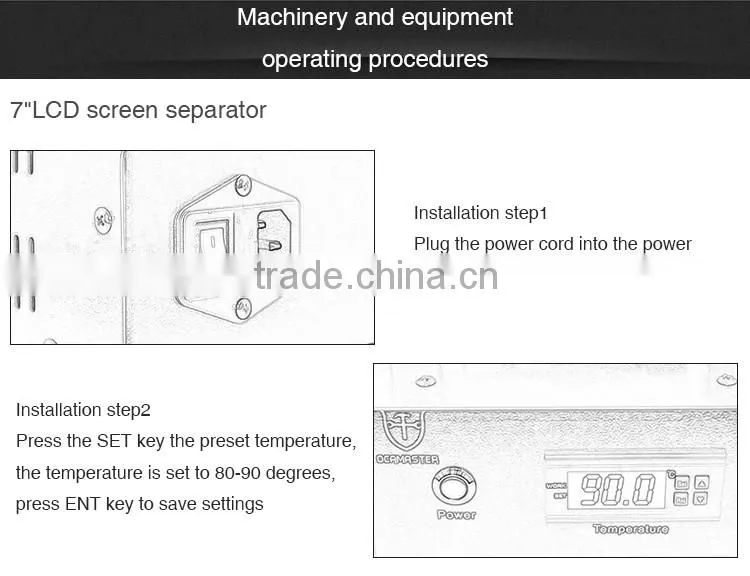 OM-S1 Latest LCD Touch Screen Glass Separator Machine LCD Repair Machine