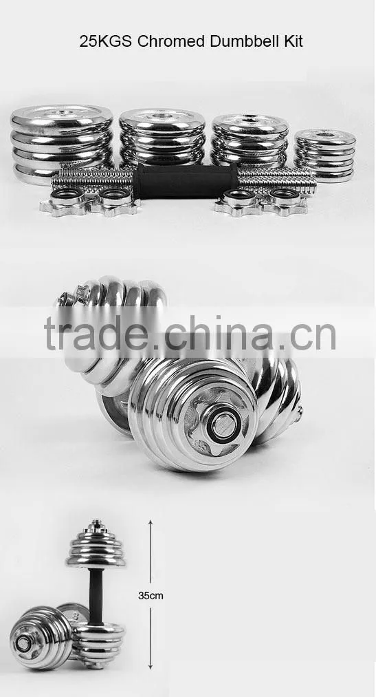 20KG CHROME DUMBBELL SET