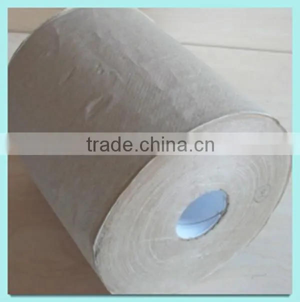 2014 hot selling center feed brown kraft towel paper roll