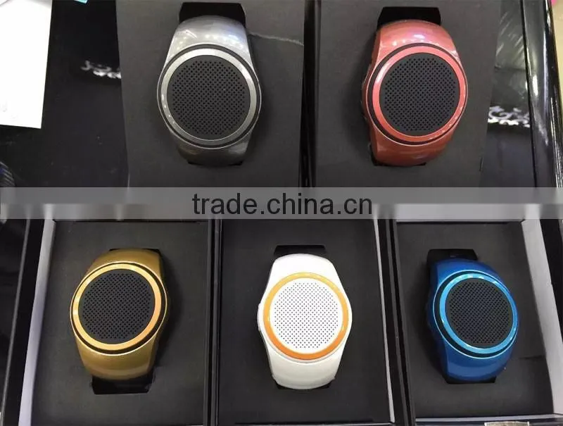 2016 new mini stereo wireless bluetooth speaker watch