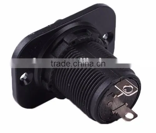High quality waterproof 12v/24v motorcycle cigarette lighter plug power socket