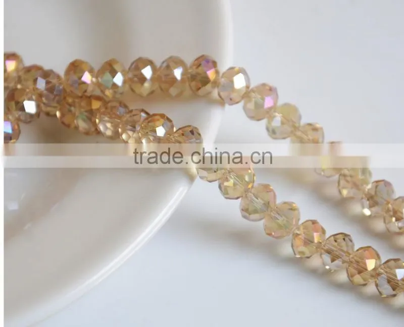 8mm Special design flat crystal beads for home decotaction
