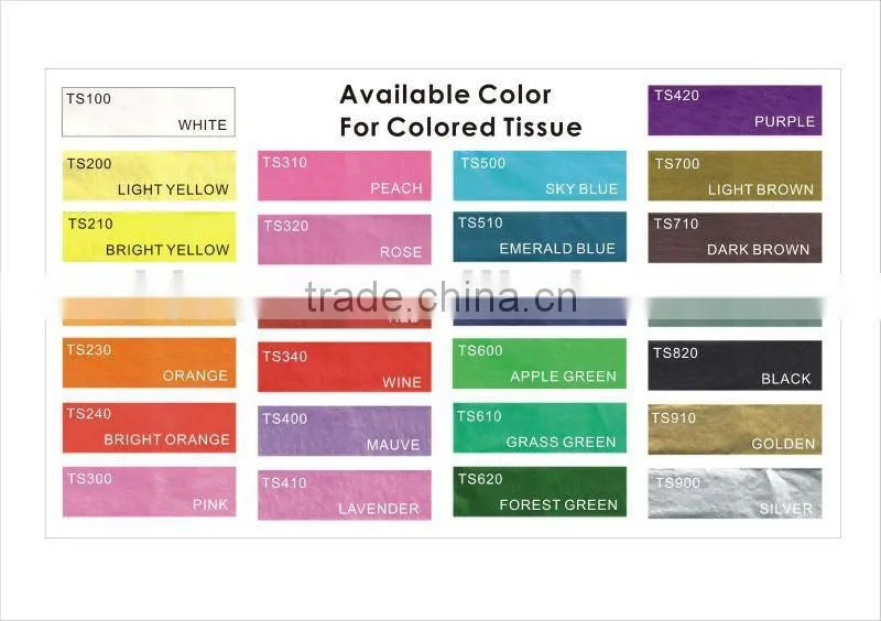 Gift/Promotion/Decoration Fluorescent Crepe Paper/solid color wrapping paper