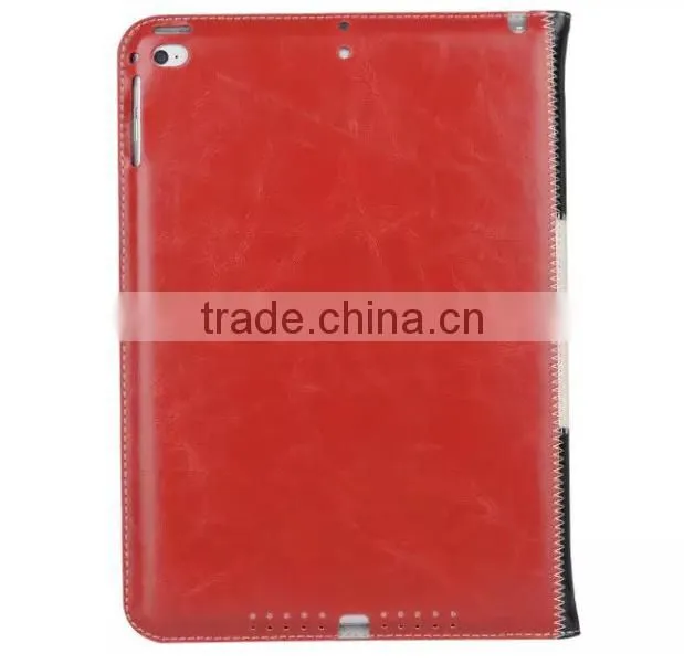 New premium handheld leather case for ipad mini, for ipad mini case, for mini ipad leather case with stand