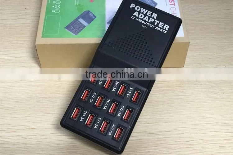 High Speed 12 Port USB Hub 2.0 for Charging,Multi-port charger for mobile phone and pad