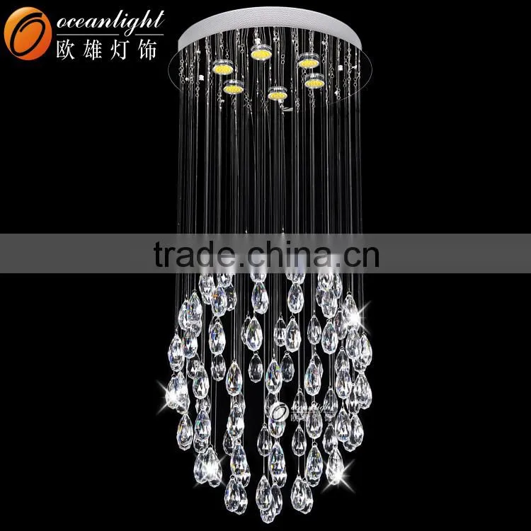 Sprial Cross Crystal Strings Modern Hanging Chandelier Crystal Chandelier OM88586-450W