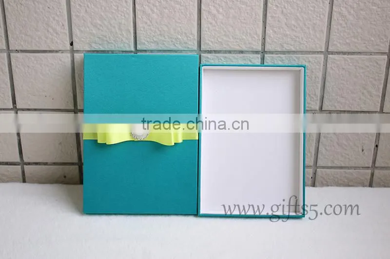Decorative Blue Wedding Invitation Card box