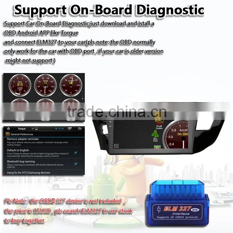 10.2 inch Android 4.4.4 Stereo for Corolla 2014 GPS 1024*600 1.6G CPU Radio headunit free map GPS navi browser navi