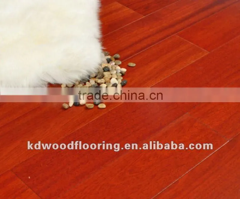 Stained prefinished multi layer engineered wood Jatoba flooring