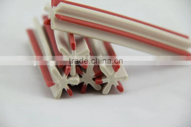 worm (two-tone straight hexagonal natural dog chews)