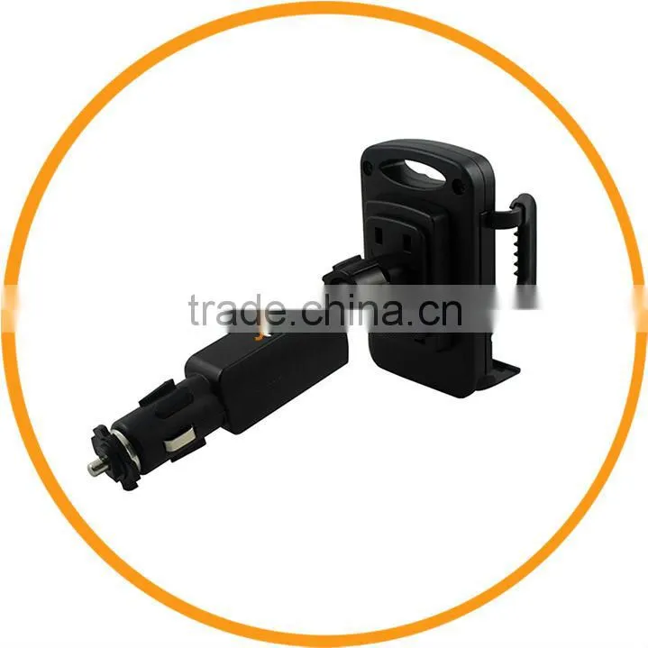 New Dual USB Car Mount Holder with Charger For iPhone 5 4S Samsung Galaxy S3 S4 Nokia HTC from dailyetech