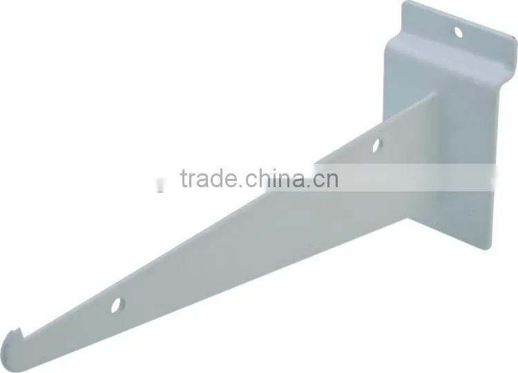 high quality silver slatwall shelf bracket