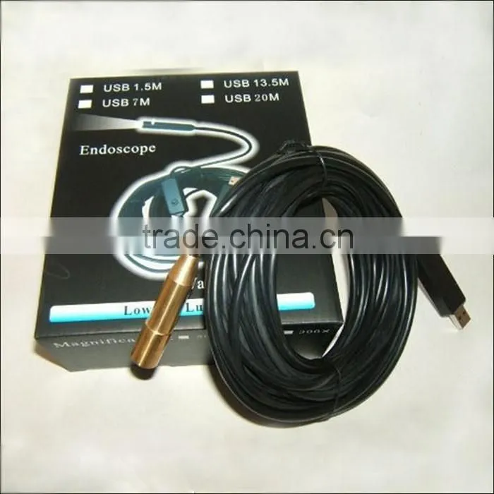 portable Mini 14mm Dia length 3m Borescope usb snake industrial endoscope Camera