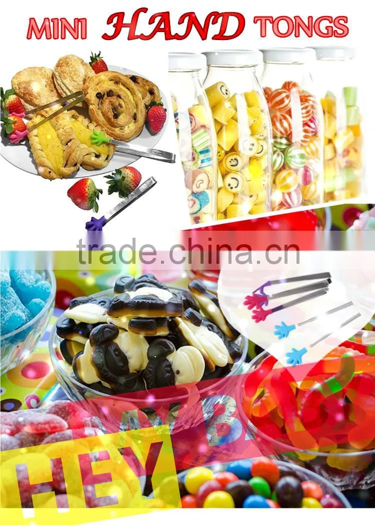 Innovational design unique fancy small lovely food tongs China