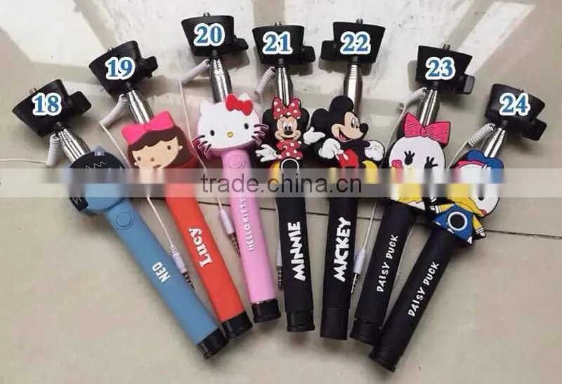 Wholesale Mobile Accessory Hot Selling Gadget Wired Control selfie stick