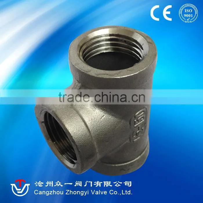 Standard 304,201 stainless steel threaded pipe fittings