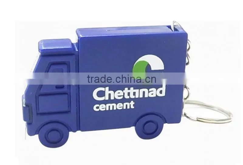 Promotional Truck Shape Mini Tape Measure Keychain