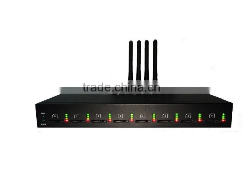 SC-0895iG high quality with 8 sim SMS Quad band VoIP Gateway