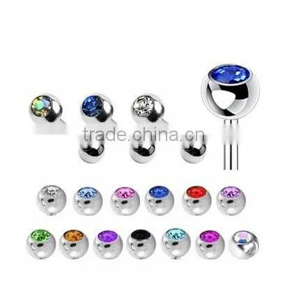 The straight barbell tounge rings tongue piercing jewelry