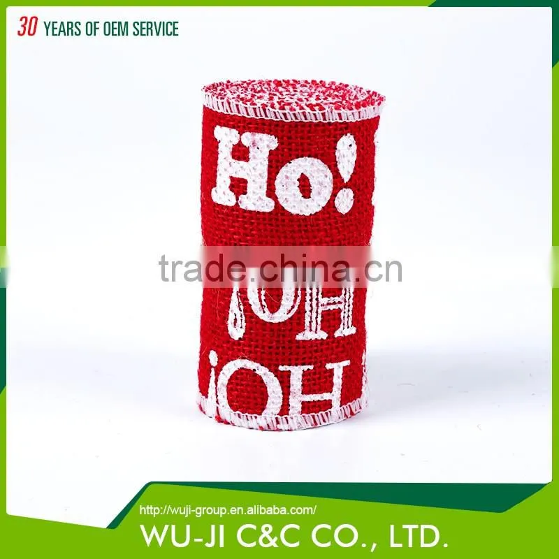 High quality natural jute ribbon burlap ribbon roll
