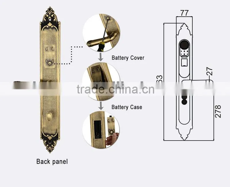fingerprint door lock with fingerprint amp digital