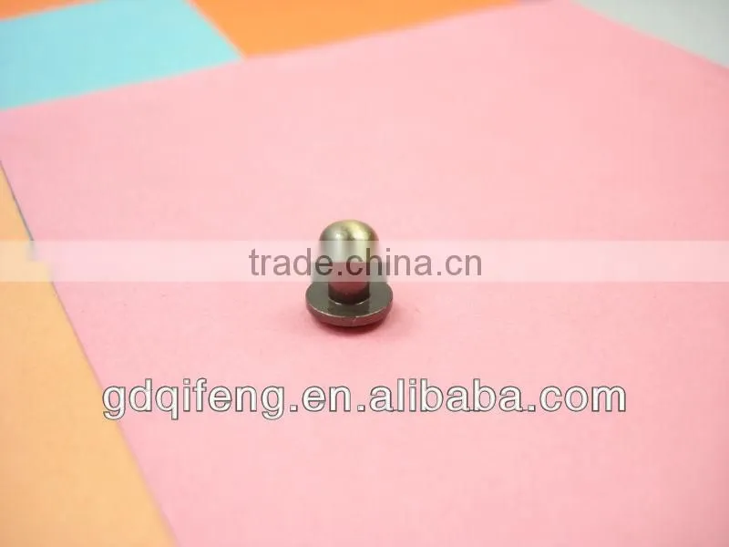 wheel for suitcase new design Decoration Handbag brass stud button 5mm