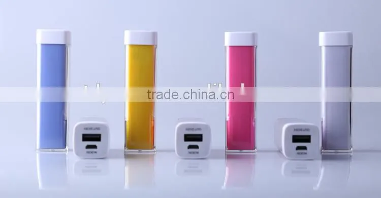 Factory price Wholesale lipstick power bank Portable mini battery charger