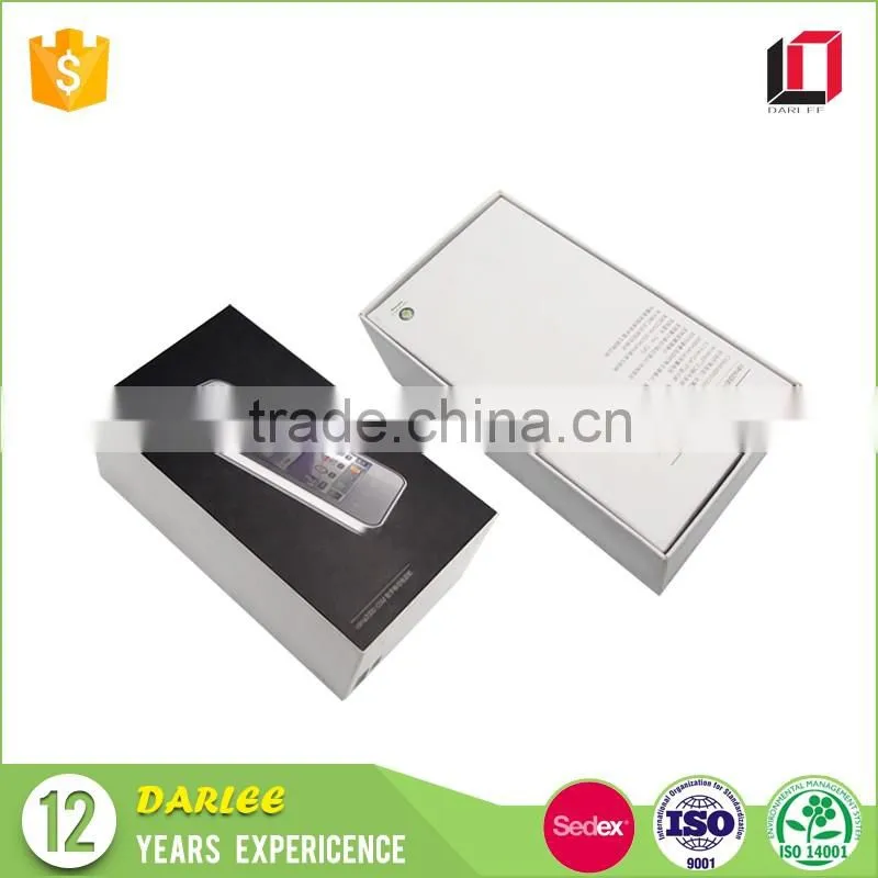 Wholesale free samples high end custom cardboard paper cell phone box with own logo
