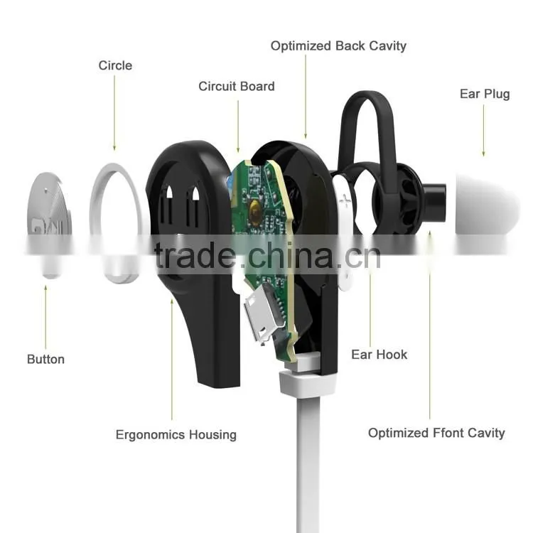 2016 Mini & Light QY9 Sport Wireless Bluetooth Earphone with CE ROHS FCC BQB Certification