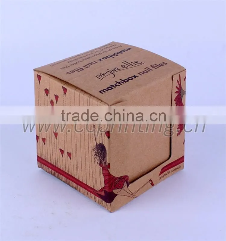 Recycled Brown Kraft Folding Paper Box With Window