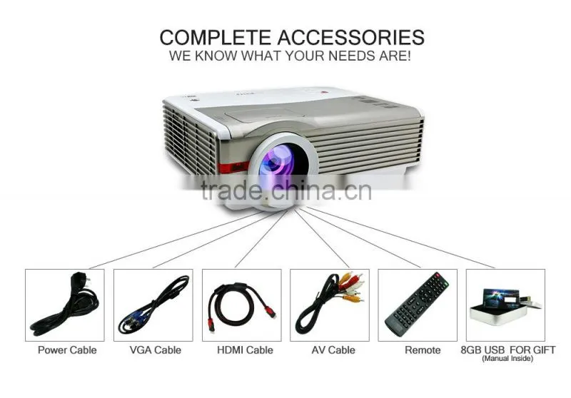 karaoke projector 1080p hdmi blue and red 3d video projector