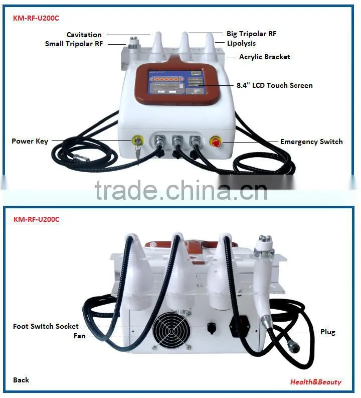 portable multifunction beauty machine cavitation Break up lipocytes body shaping Whiten skin equipment