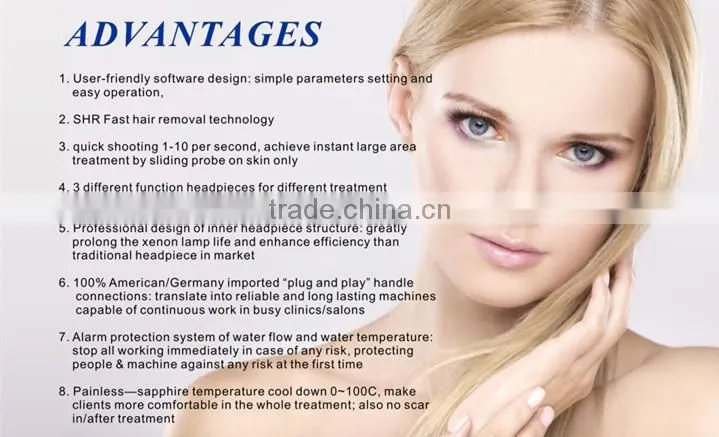 Multifunctional Elight IPL RF Nd Yag Laser Tattoo Removal Hair Removal Beauty Salon