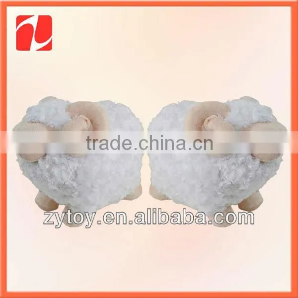 white soft lovely cheap custom plush lamb toys