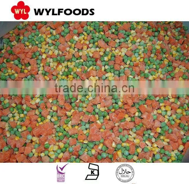 Frozen IQF mixed vegatables,grade A