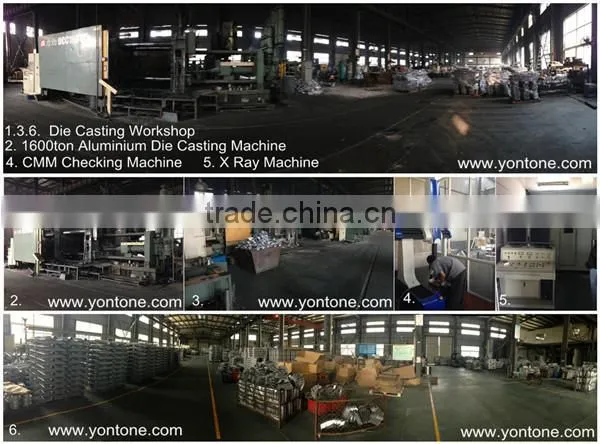 Yontone YT658 24/7 Standby ISO Mill Price Alloy ZL102 AlSi9Cu3 AlSi12Fe A380 A356 ADC12 Aluminum Die Casting Brackets