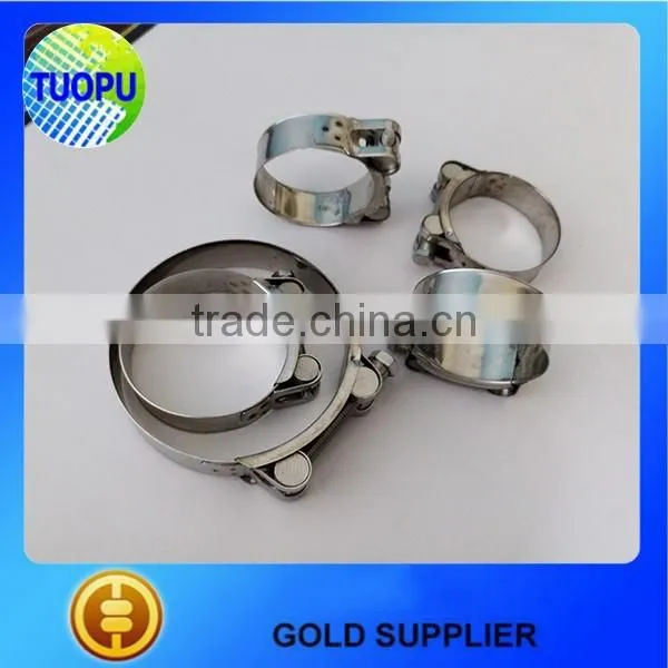 Promotional hardware strong stainless steel hose clamp,heavy duty metal hose clamp with nut
