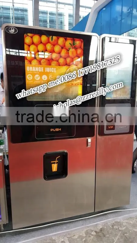 coin operated orange juicer vending machine