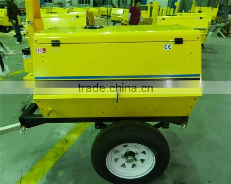 Industrial portable light tower mobile trailer light tower for sale