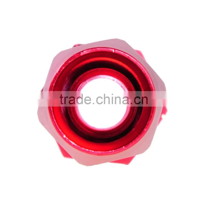 Red AN8 AN-8 8 AN Straight Push Lock Swivel Fitting Hose End Oil Fuel Adaptor