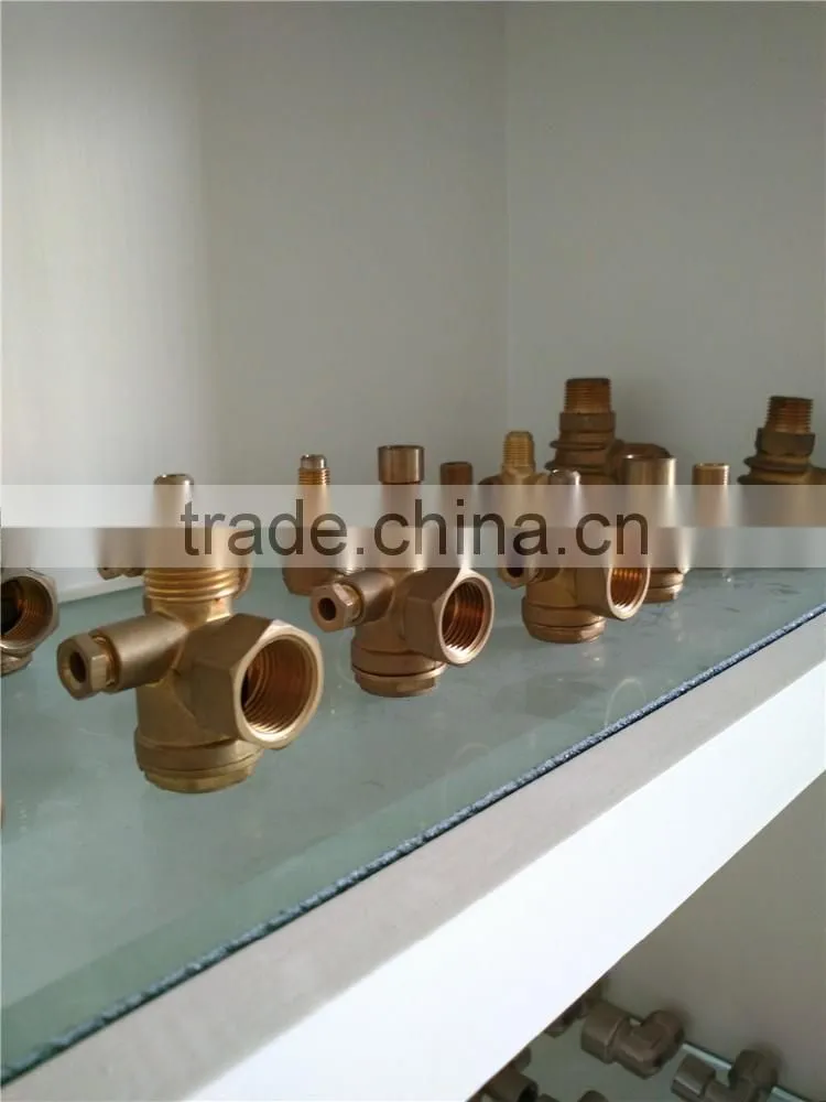 brass non-return valve with cooling fin for Air compressor