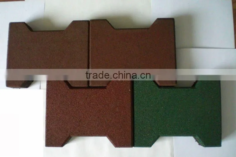 23mm, 45mm thickness good quality rubber floor tiles