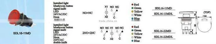 Wholesale Mementory PUSH BUTTON SWITCH SDL16-11MD WITH HIGH QUALITY