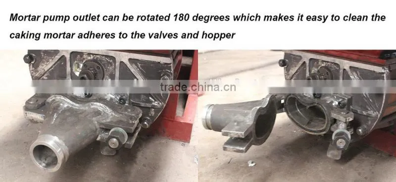 LPS7/8-15E wet mix spraying plastering concrete pump machine for wall