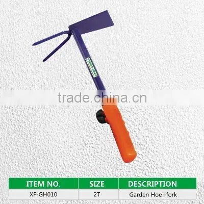 Garden fork-hoe rake