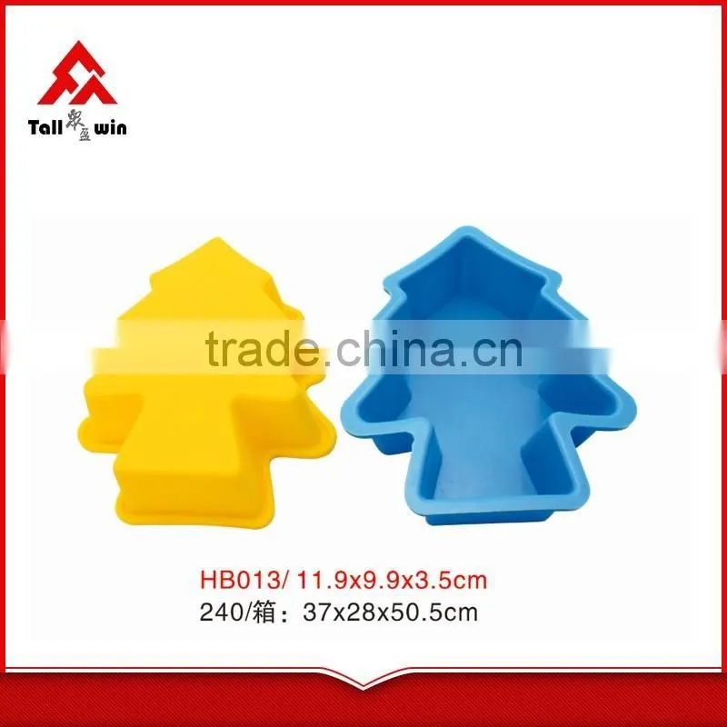 Colorful best price Christmas theme silicone baking molds